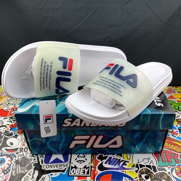 Fila Drifter Lux Clear Slides Size 10 Women's - Picture 1 of 11